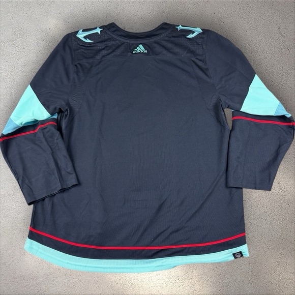 Adidas PRIMEGREEN Seattle Kraken Home Hockey Jersey NHL Men's Sz 60 3XL NWT - Picture 5 of 7